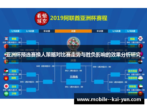 亚洲杯预选赛换人策略对比赛走势与胜负影响的效果分析研究 亚洲杯预选赛换人策略对比赛走势与胜负影响的效果分析研究
